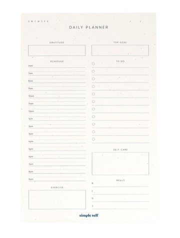 Daily Planner Notepad